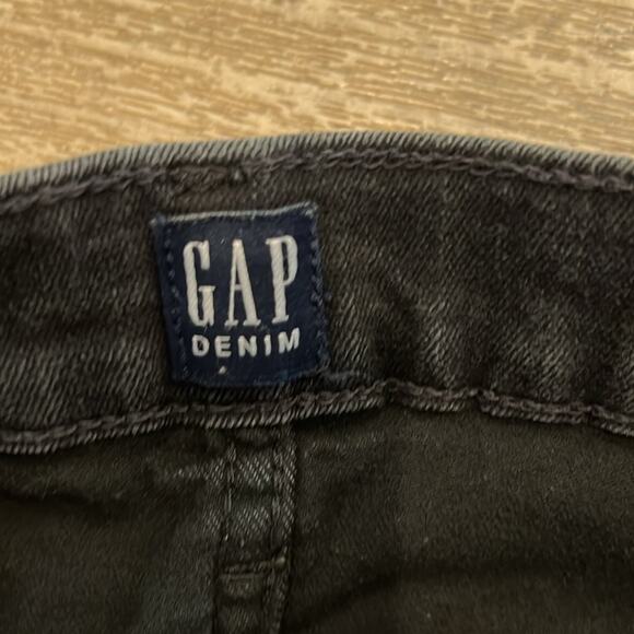 GAP Women's High Rise Distressed Favorite Jeggings Black Wash Size 10/30 - Picture 7 of 14
